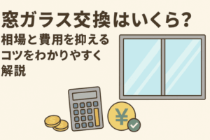 窓ガラスの交換費用はいくら？種類別の相場や安くする方法を解説！