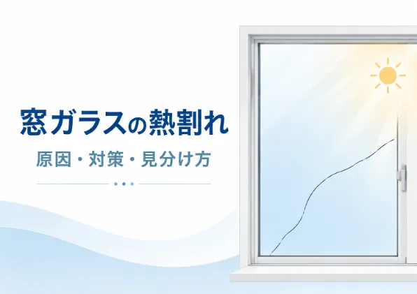 窓ガラスの熱割れが起きる原因は?対策や衝撃割れとの見分け方を解説