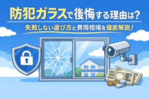 防犯ガラスで後悔する理由は？失敗しない選び方と費用相場を解説！