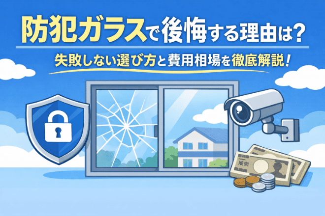防犯ガラスで後悔する理由は？失敗しない選び方と費用相場を解説！
