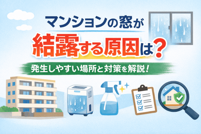 マンションの窓が結露する原因は？発生しやすい場所と対策を解説！