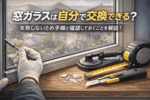窓ガラスは自分で交換できる？失敗しないため手順と確認しておくことを解説！