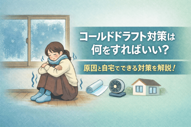 コールドドラフト対策は何をすればいい？原因と自宅でできる対策を解説！