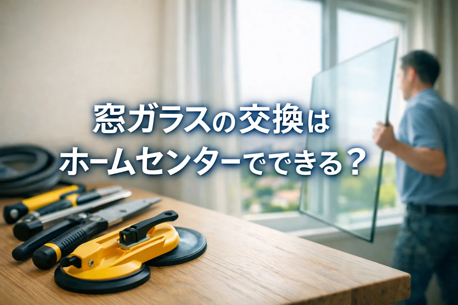 窓ガラスの交換はホームセンターでできる？費用相場や依頼する流れを解説