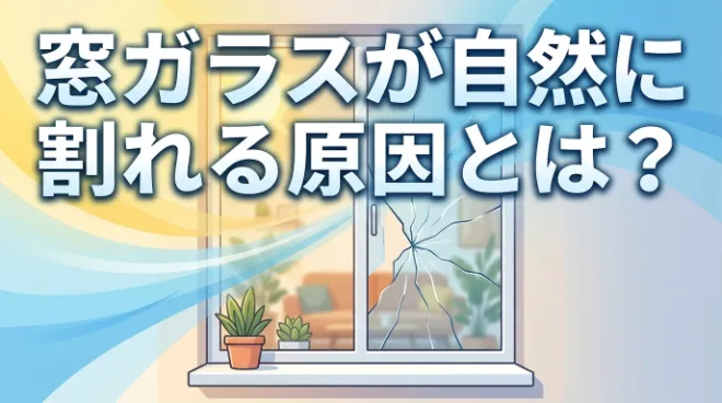 窓ガラスが自然に割れる原因とは？熱割れの見分け方と対処法を解説
