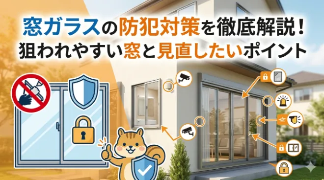 窓ガラスの防犯対策を徹底解説！狙われやすい窓と見直したいポイント