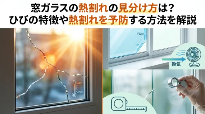 窓ガラスの熱割れの見分け方は？ひびの特徴や熱割れを予防する方法を解説