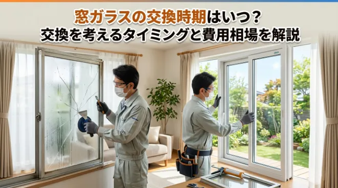窓ガラスの交換時期はいつ？交換を考えるタイミングと費用相場を解説