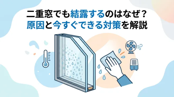 二重窓でも結露するのはなぜ？原因と今すぐできる対策を解説