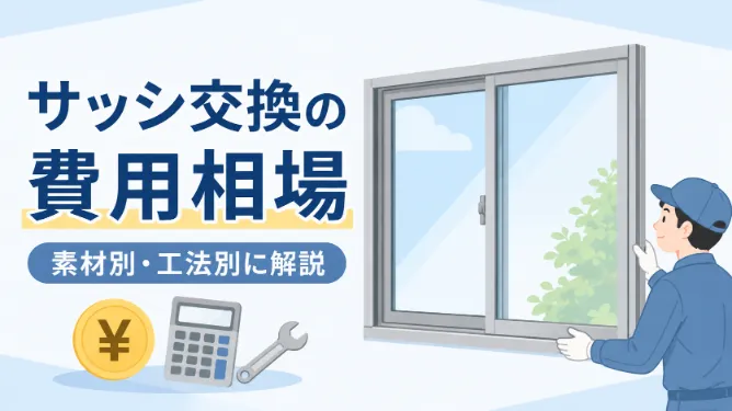 サッシ交換の費用相場を徹底解説｜素材別・工法別の価格や補助金制度も紹介
