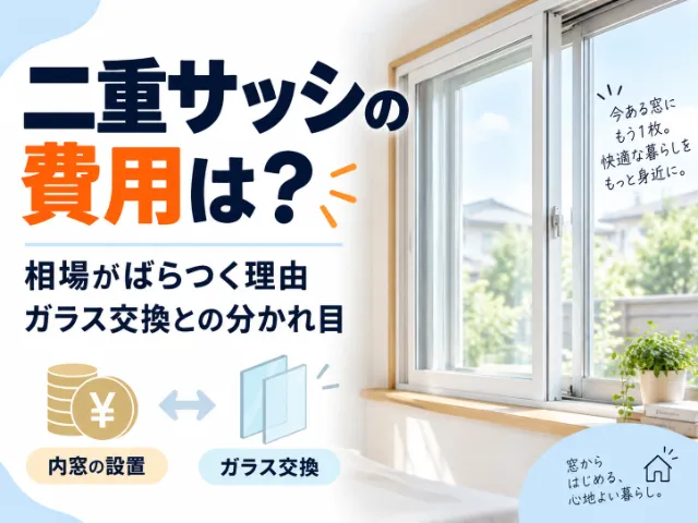 二重サッシの費用は？相場がばらつく理由とガラス交換との分かれ目