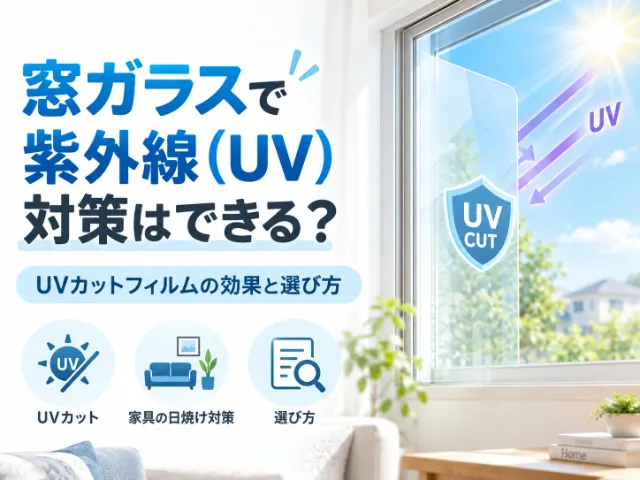 窓ガラスで紫外線（UV）対策はできる？UVカットフィルムの効果と選び方