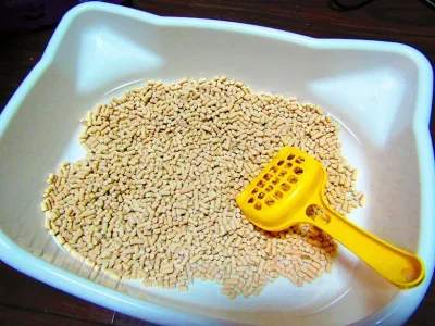 ペットのトイレ用の砂