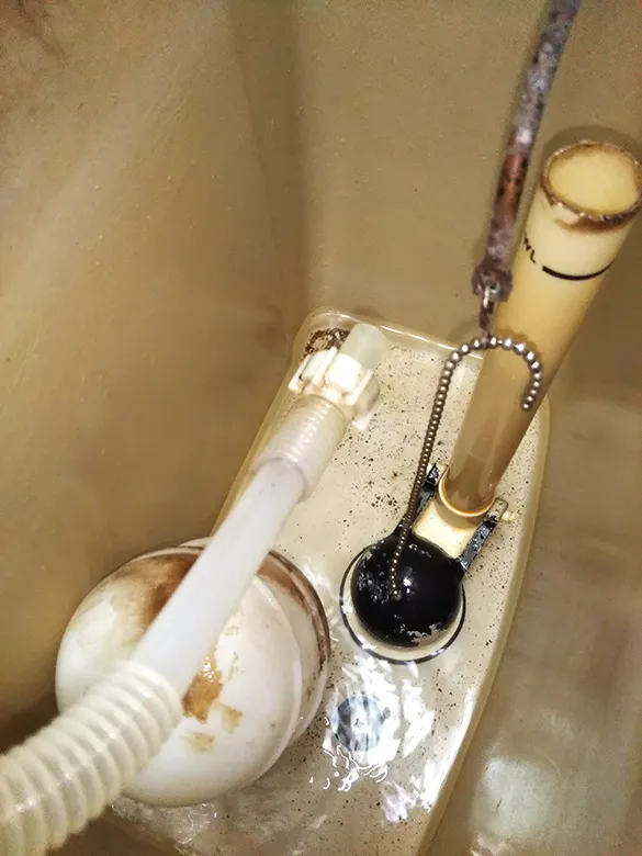 トイレタンクの中