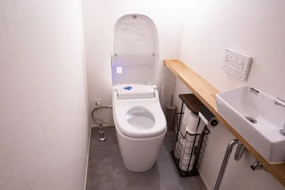 節水式のトイレ