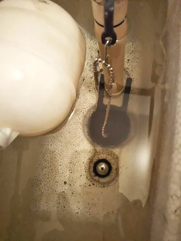 トイレの水がずっと流れ続けるのを修理