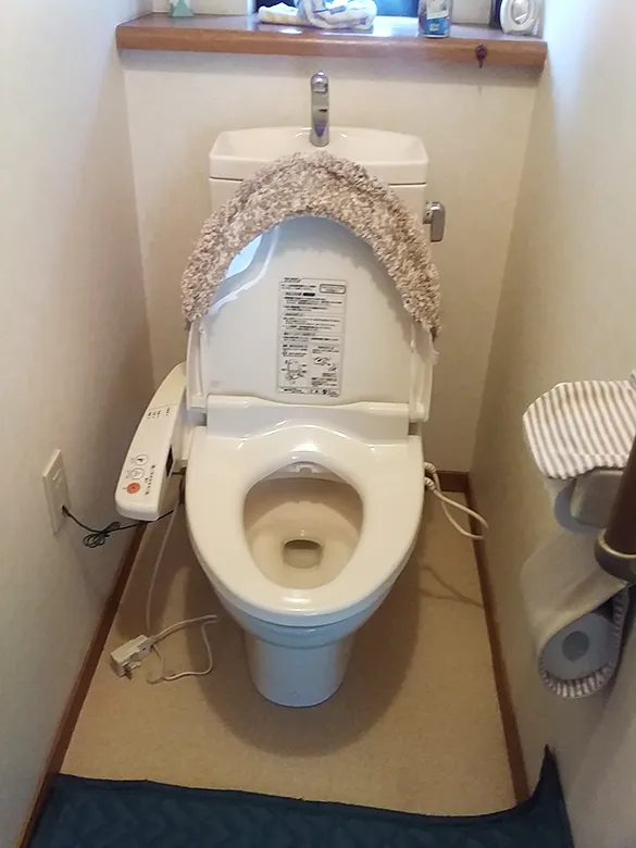 水漏れしたトイレ