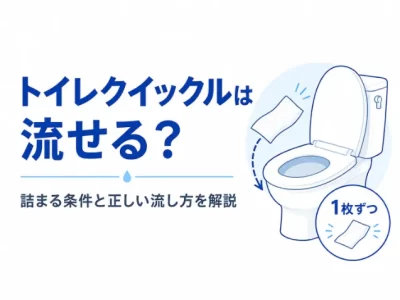 トイレクイックルは流せる？詰まる条件と正しい流し方を解説