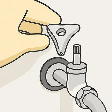 ハンドルを外す