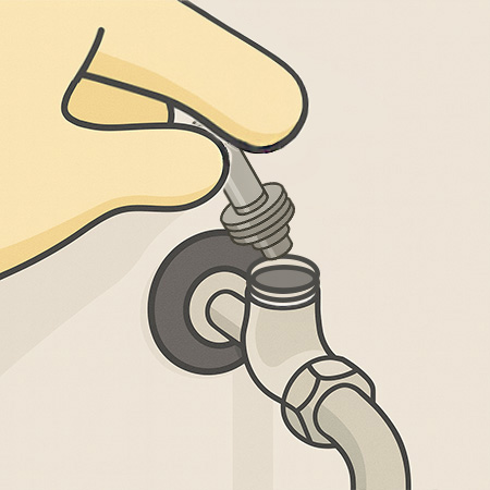 スピンドルを外す