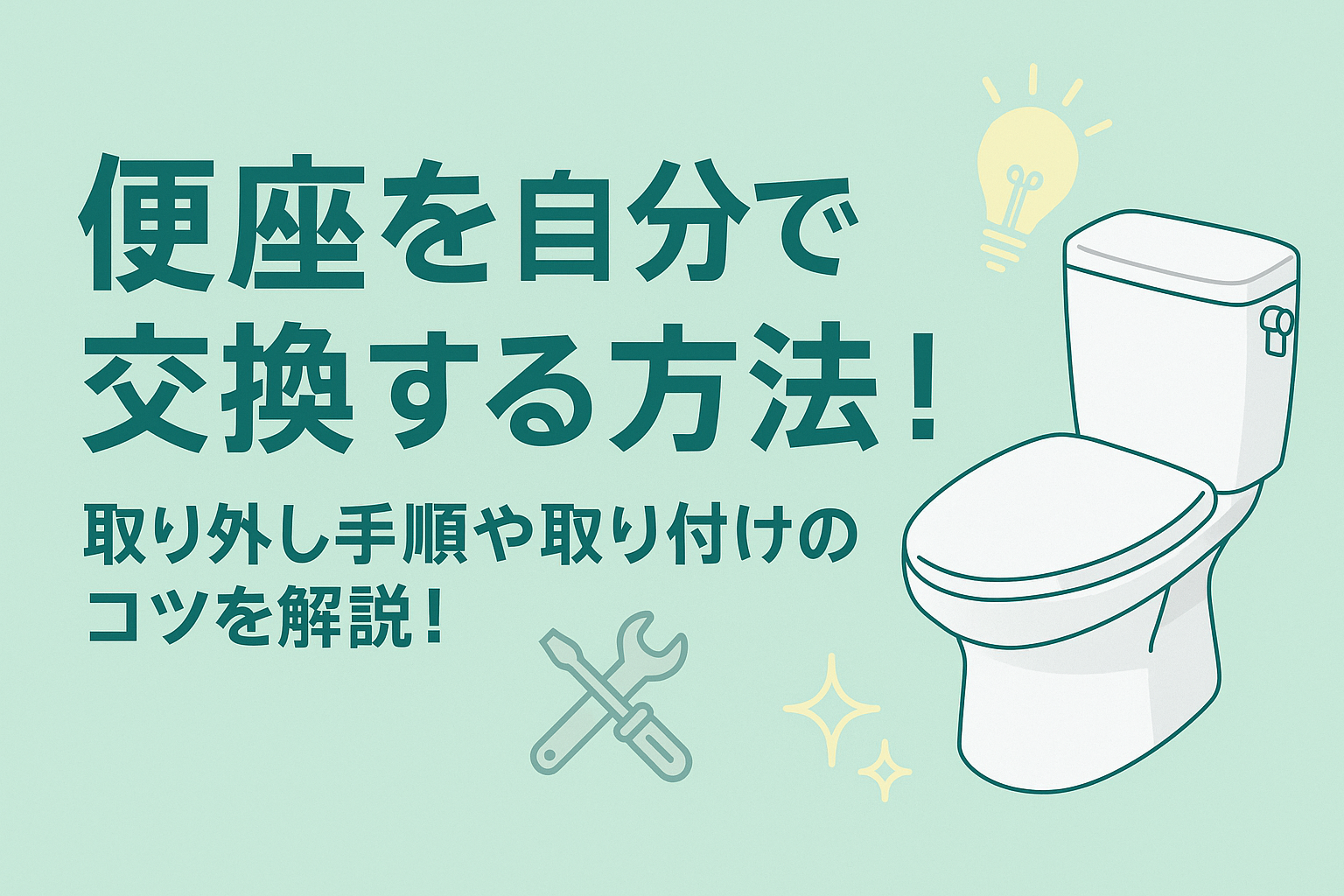 中古便器、トイレ取付、取り外し（現金分割可） 便座を自分で交換する方法！取り外し手順や取り付けのコツを解説