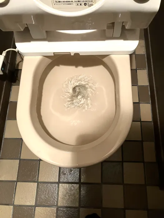 【草津市】トイレットペーパーなどによるトイレ詰まりに対応｜ローポンプ作業で改善した施工事例