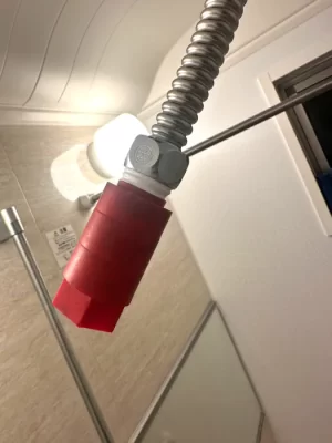 【高島市】浴室乾燥機のミスト出口からの水漏れに対応|フレキパッキン交換で改善した施工事例(施工後)