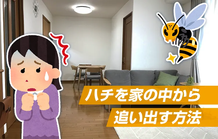 ハチを家の中から追い出す方法